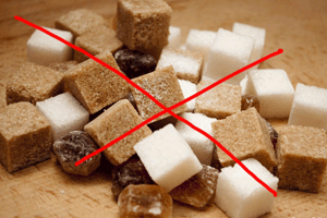 Éviter le sucre raffiné pour avoir une taille fine